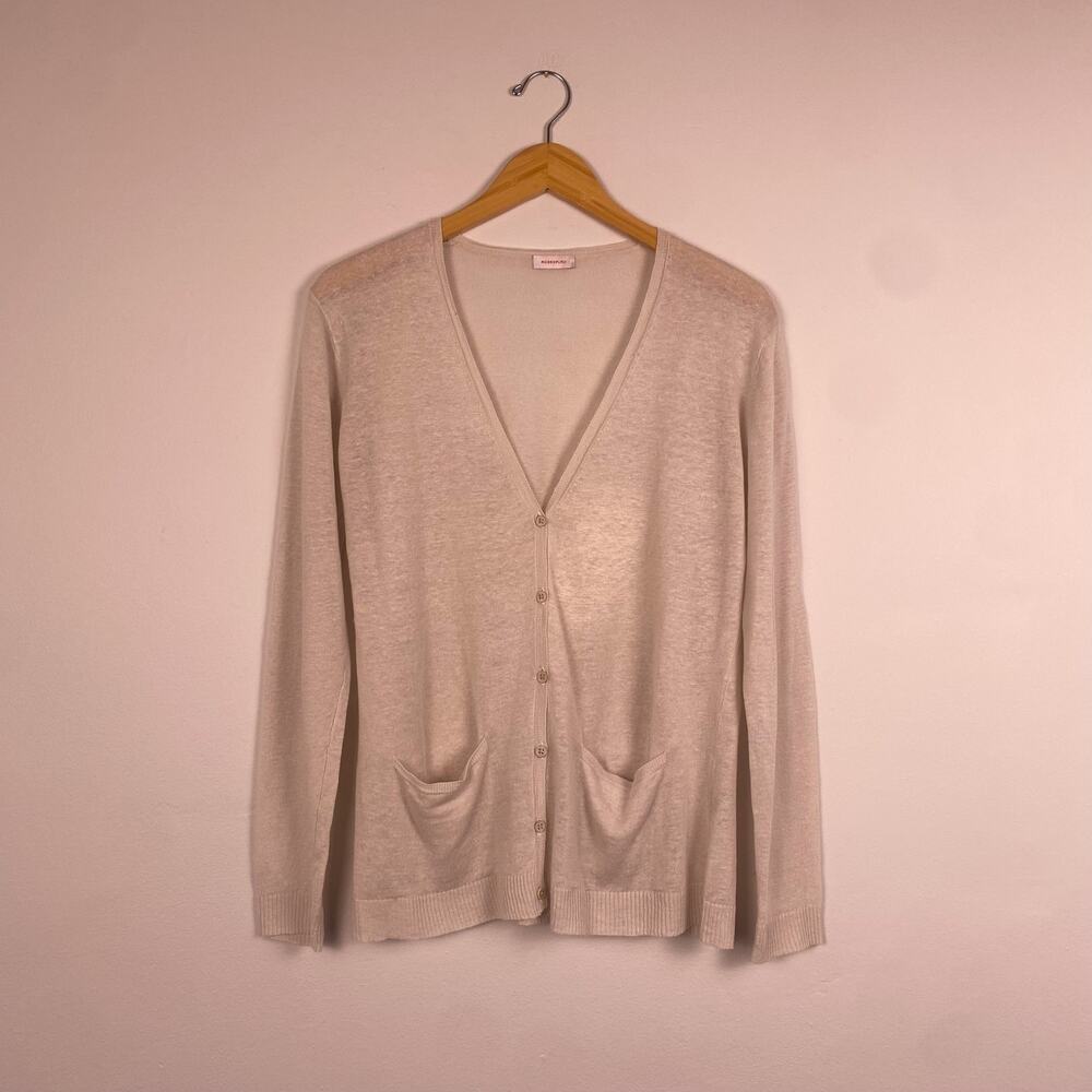 Rossopuro 100% Linen button up Cardigan Large